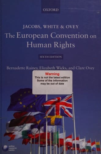 Jacobs, White & Ovey: The European Convention on Human Rights