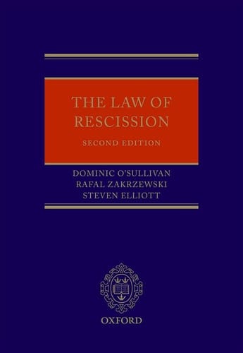 The Law of Rescission