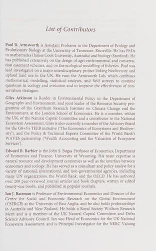 Nature in the Balance: The Economics of Biodiversity