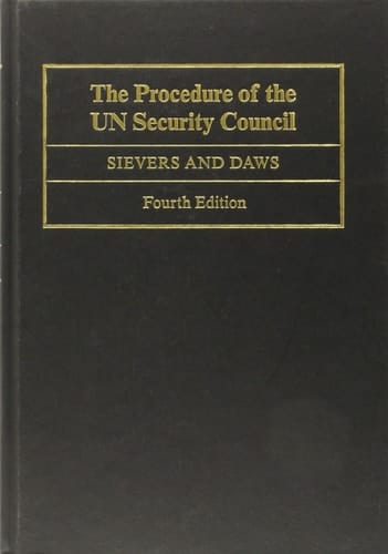 The Procedure of the UN Security Council