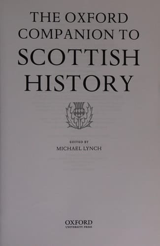 Oxford Companion to Scottish History
