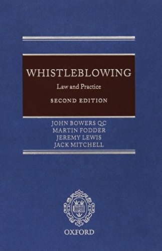 Whistleblowing: Law and Practice