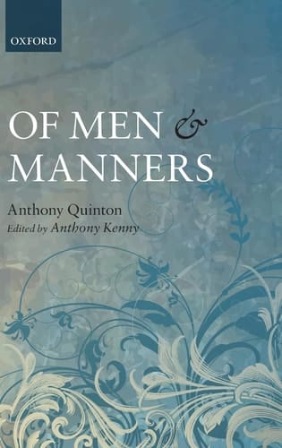 Of Men and Manners: Essays Historical and Philosophical