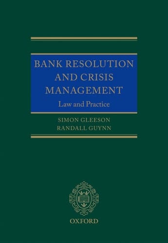 Bank Resolution and Crisis Management: Law and Practice