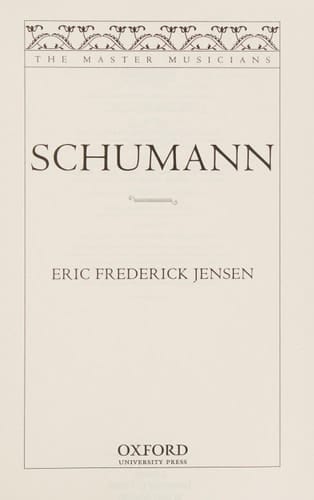 Schumann (Master Musicians Series)