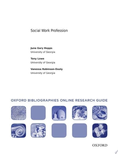 Social Work Profession: Oxford Bibliographies Online Research Guide