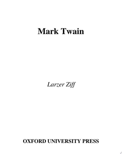 Mark Twain (Lives and Legacies Series)