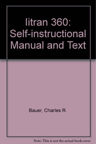 IITRAN/360; self-instructional manual and text