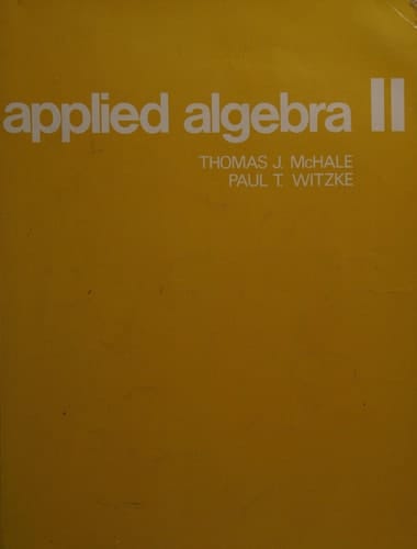 Applied Algebra II
