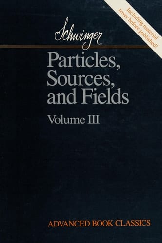 Particles, Sources And Fields (volume Ii) (Advanced Book Classics)