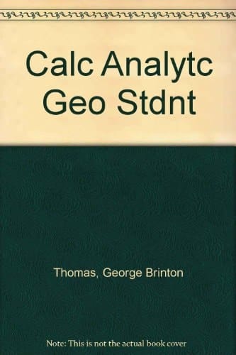 Calc Analytc Geo Stdnt