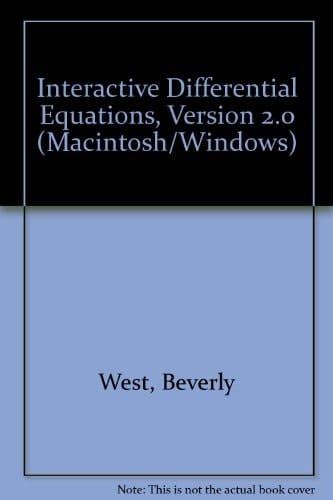 Interactive Differential Equations, Version 2.0 (Macintosh/Windows)