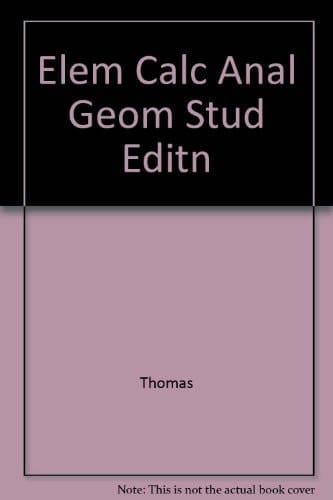 Elements of Calculus & Analytic Geometry