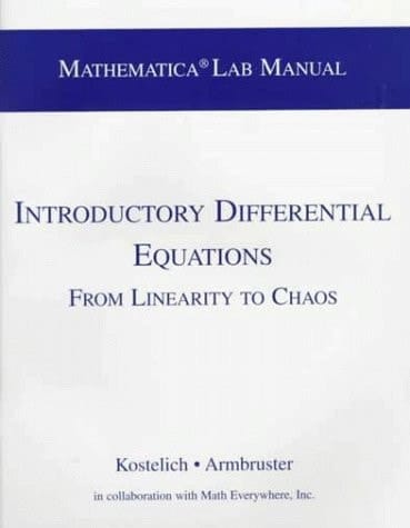 Mathmatica Lab Manual for Introductory Differential Equations: From Linearity to Chaos