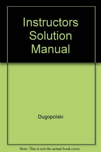 Instructors Solution Manual