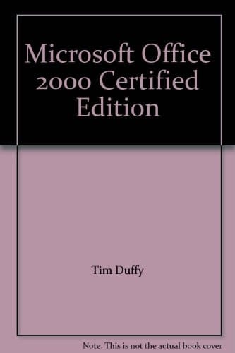 Microsoft Office 2000 Certified Edition