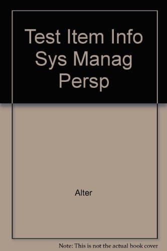Test Item Info Sys Manag Persp