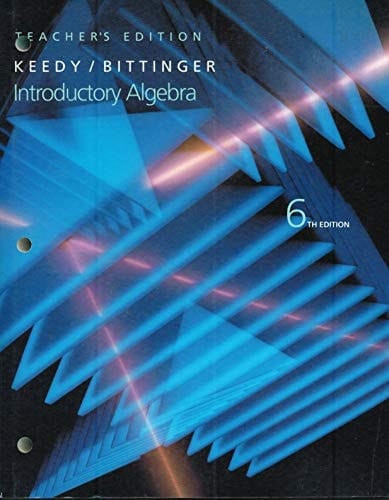 Introductory Algebra Teacher Edition