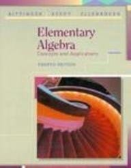 Elementary Algebra: Concepts and Applications