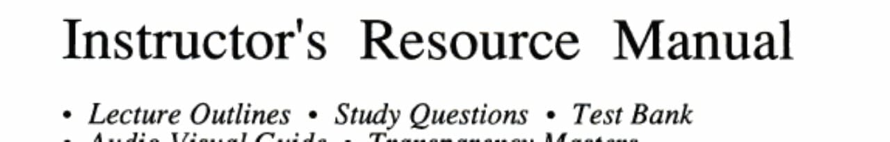 Instr Man Internatl Bus 7e