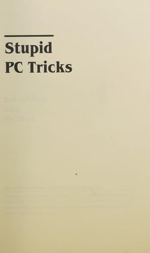 Stupid PC Tricks/With Disk