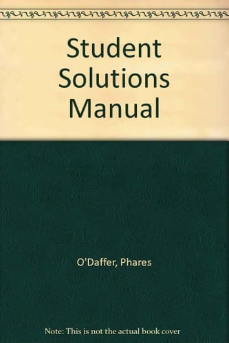 Mathematics for Elementary School Teachers Student Solutions Manual