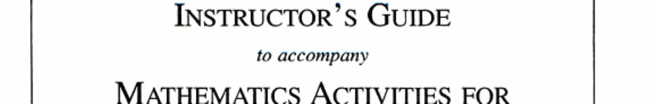 Instructors Manual for Dolan Activities Manual