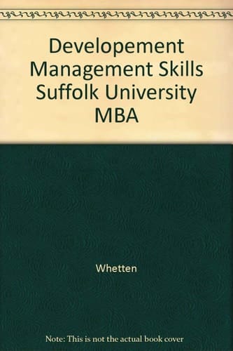 Developement Management Skills Suffolk University MBA