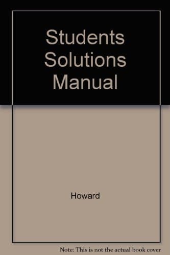 Students Solutions Manual