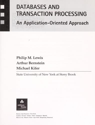 Database and Transaction Processing