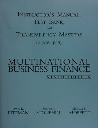Multinational Business Finance Im/TB/Trans