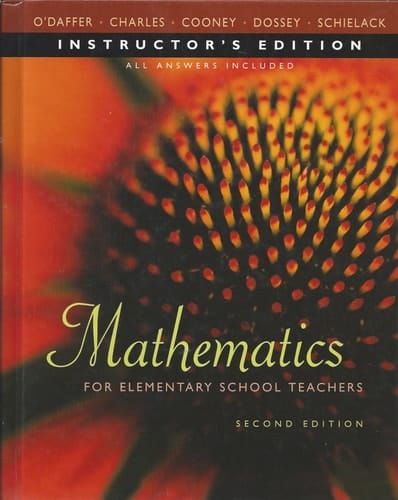 Mathematics for Elementary School Teachers - Instructor's Edition