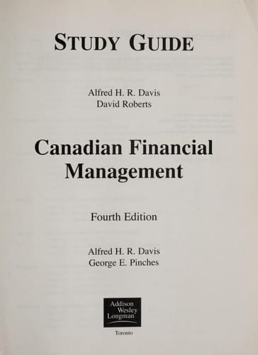Canadian Financial Management