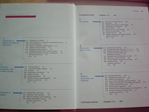 Elementary and Intermediate Algebra: Concepts and Applications : A Combined Approach