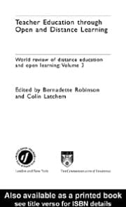 Teacher Education Through Open And Distance Learning