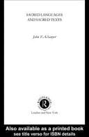 Sacred Languages and Sacred Texts