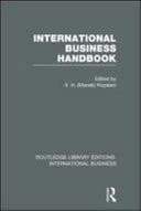 International Business Handbook (rle International Business)
