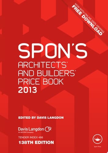 Spon's Architects and Builders Price Book 2013