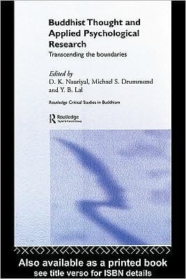 Buddhist Thought and Applied Psychological Research: Transcending the Boundaries