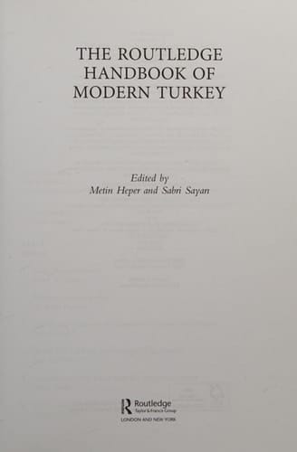 The Routledge handbook of modern Turkey