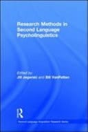 Research Methods In Second Language Psycholinguistics
