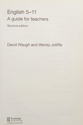 English 5-11: a guide for teachers