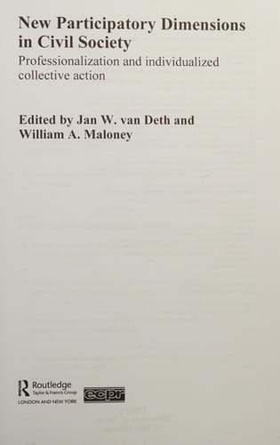 New participatory dimensions in civil society: professionalization and individualized collective action