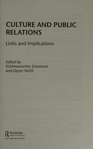 Culture and Public Relations: Links and Implications