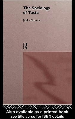 Sociology of Taste