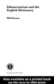 Ethnocentrism and the English Dictionary