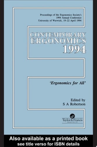 Contemporary Ergonomics 1994