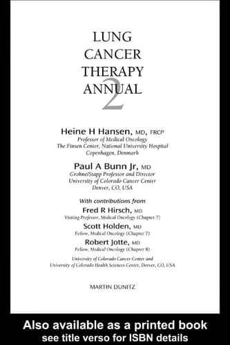 Lung Cancer Therapy Annual 2.