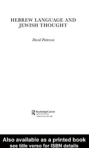 Hebrew Language and Jewish Thought