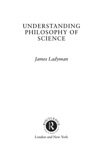 Understanding philosophy of science